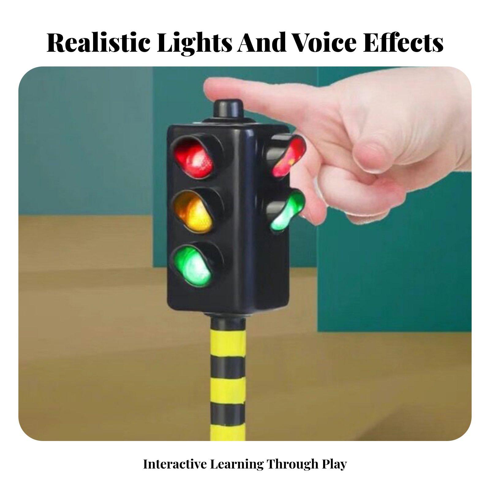 Kids Education Toys - Toy Traffic Light Voice Function Kids