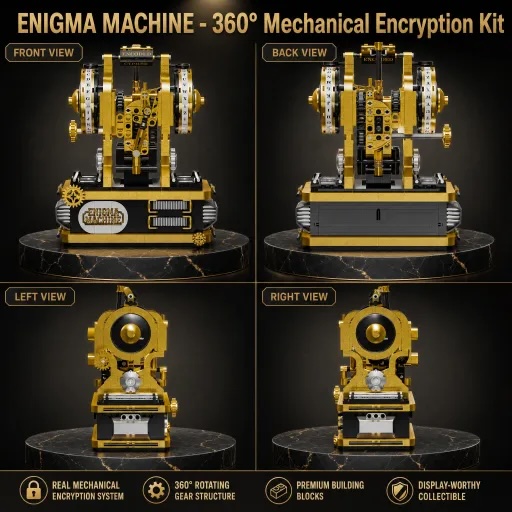 Enigma Machine Building Blocks - Kids Education Yes ulasan dan harga