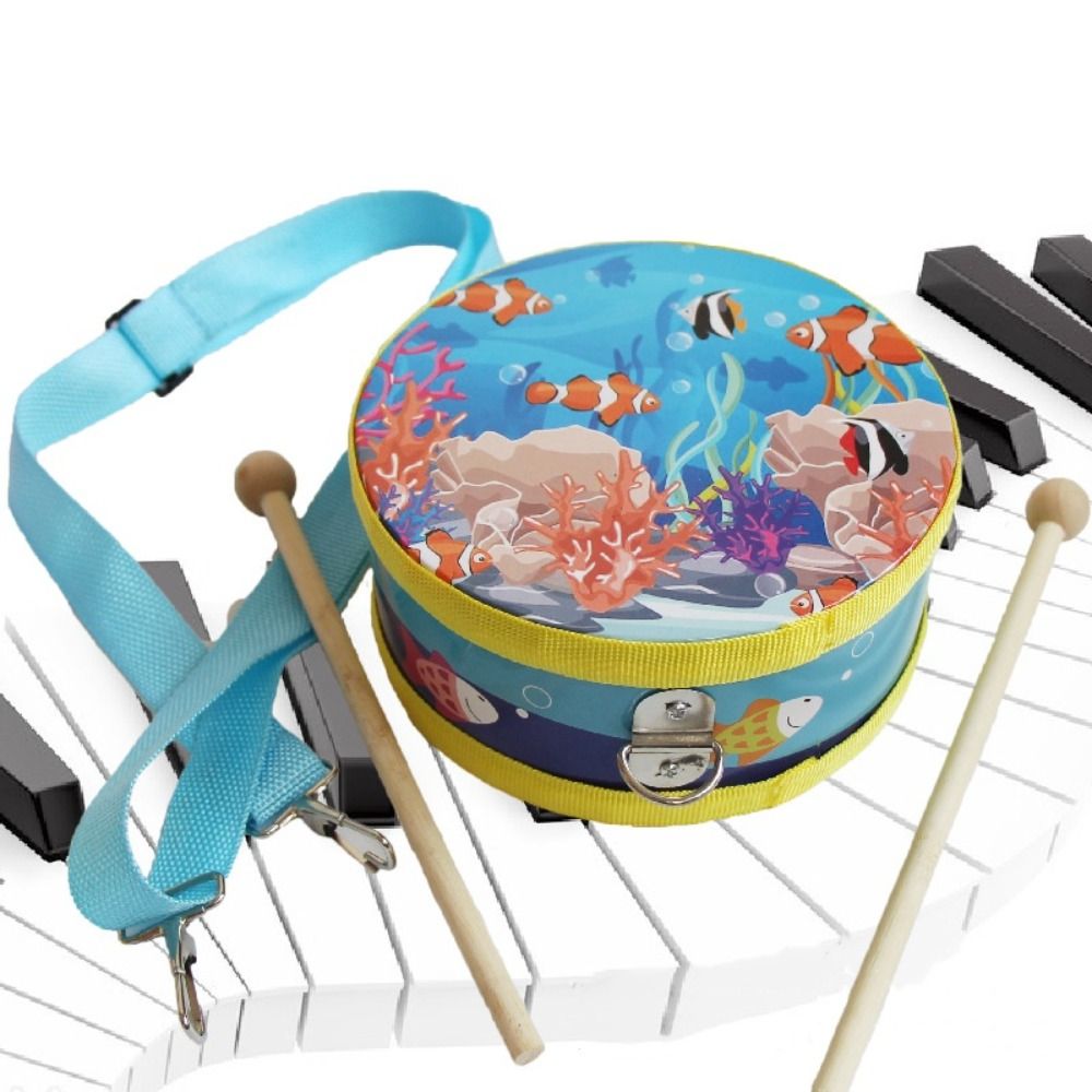 Wooden Children's Drum Double  - Kids Education Music ulasan dan harga