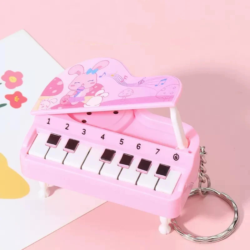Cute Mini Desktop Piano Keycha - Kids Education Music ulasan dan harga