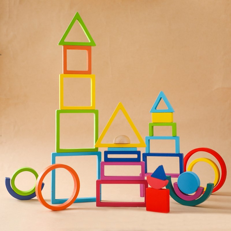 Montessori Wooden Block Toys B - Kids Education Yes ulasan dan harga