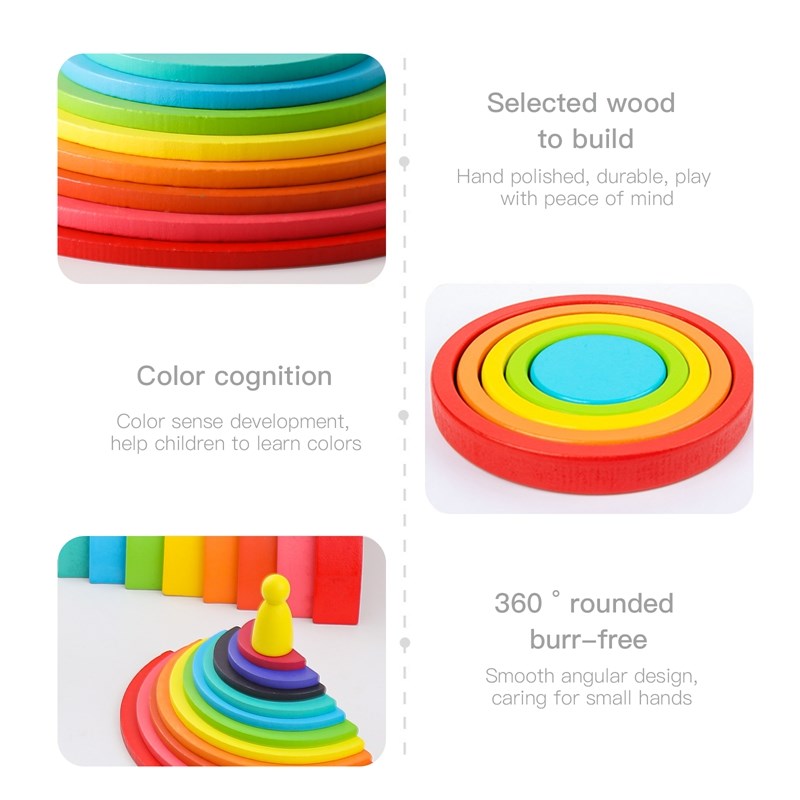 Montessori Wooden Block Toys B - Kids Education Yes ulasan dan harga