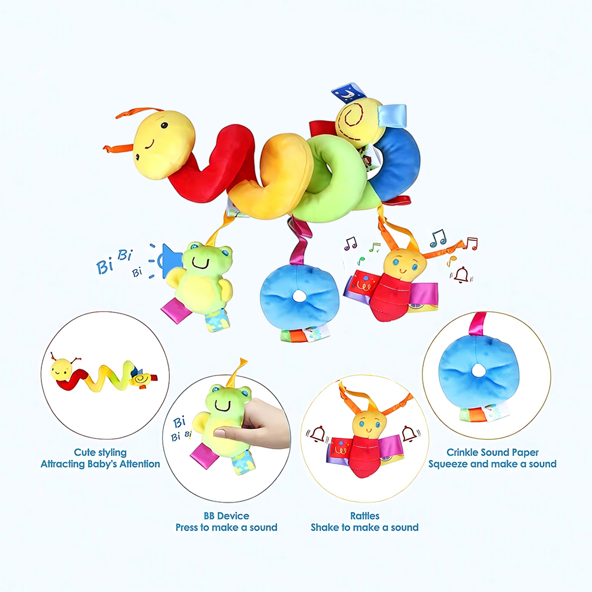 Caterpillar Baby Stroller Spir - Kids Education App ulasan dan harga