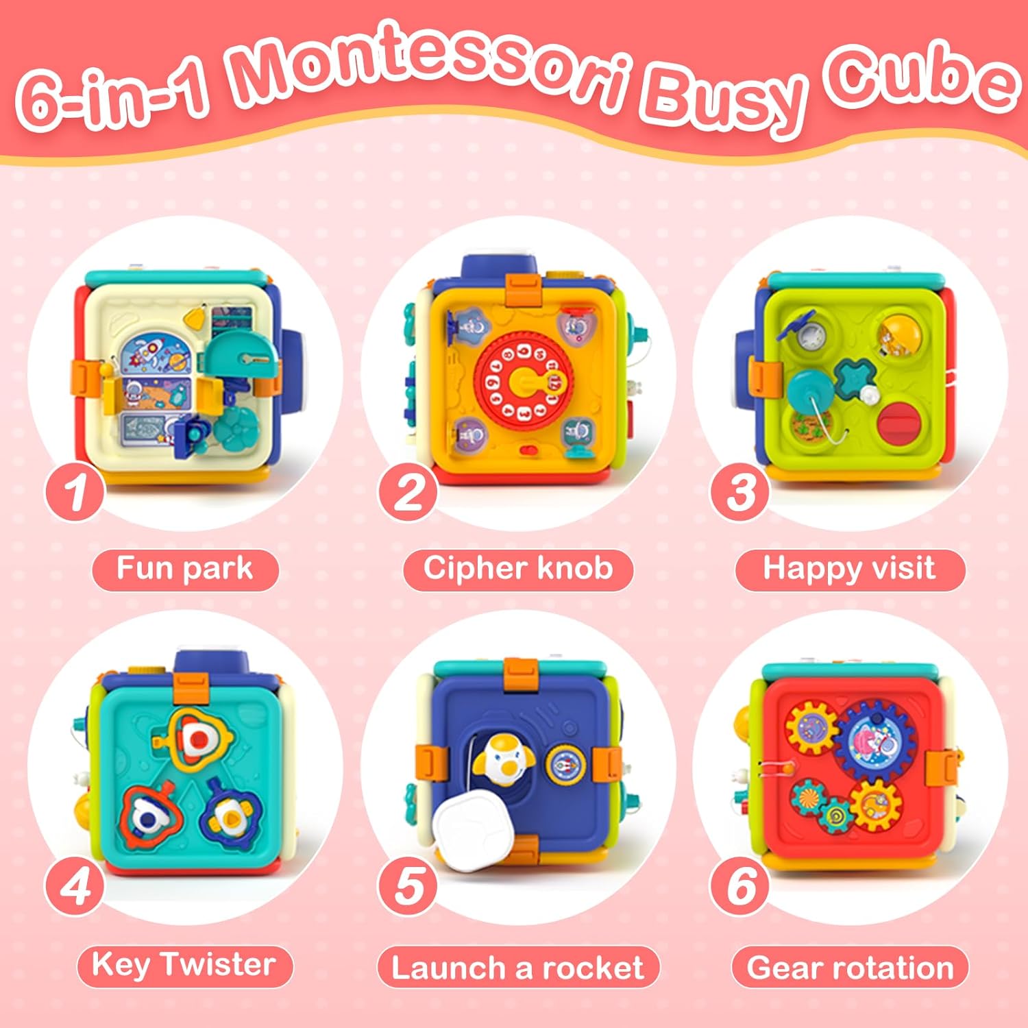 1Pc 6-in-1 Montessori Busy Boa - Kids Education Yes ulasan dan harga